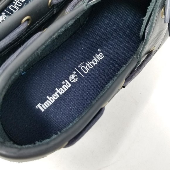 Timberland Cedar Bay Navy Blue White Boat Shoe - Picture 7 of 8